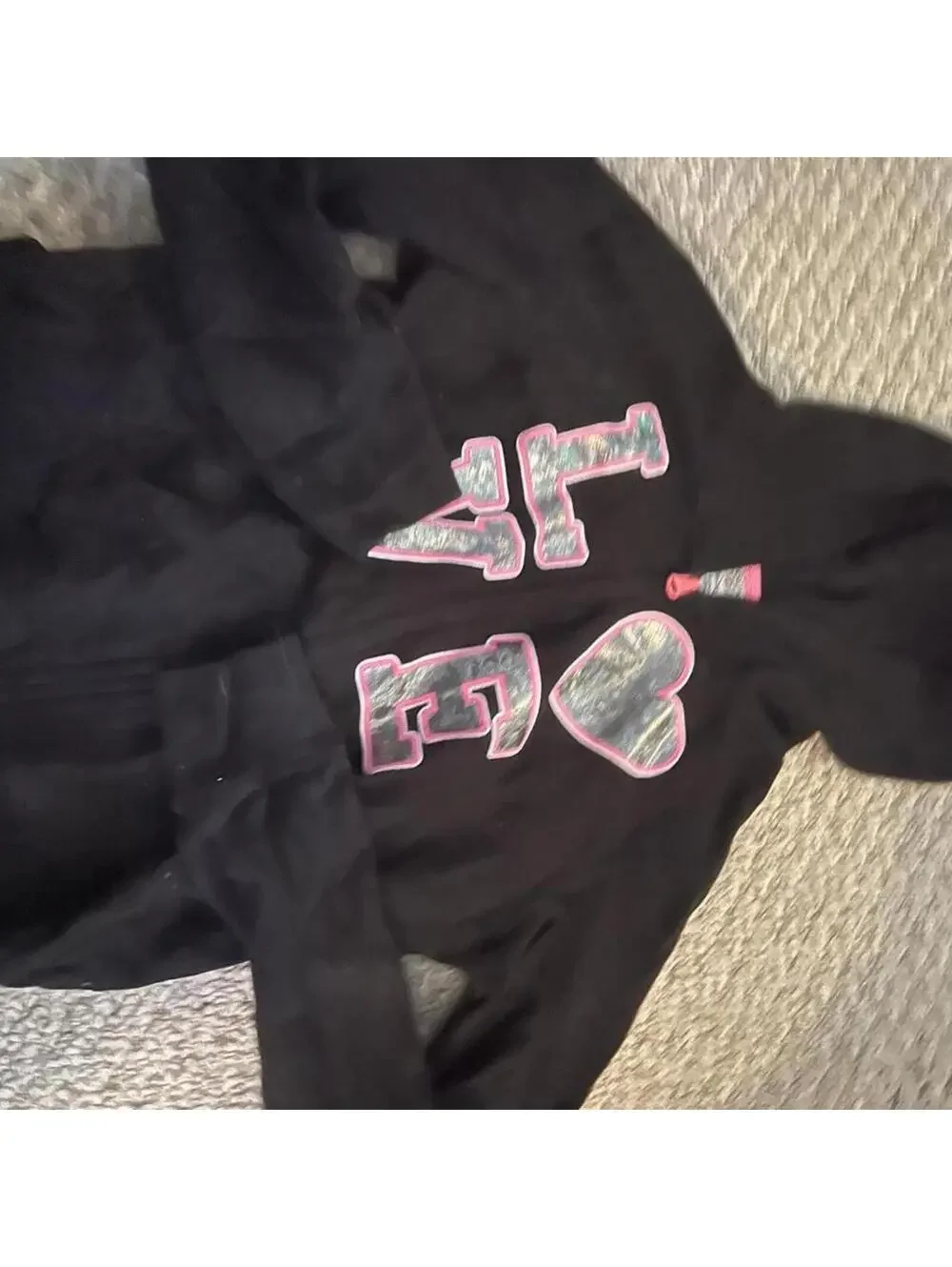 The Children's Place Kid's Black and Multi Hoody